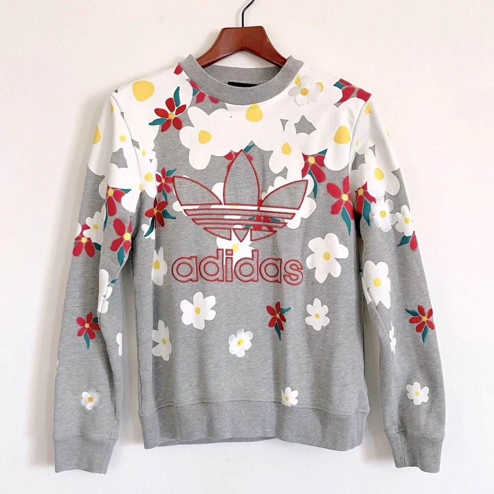Adidas Originals x Pharrell Williams Kauwela Daisy Crewneck Sweatshirt - Picture 16 of 16